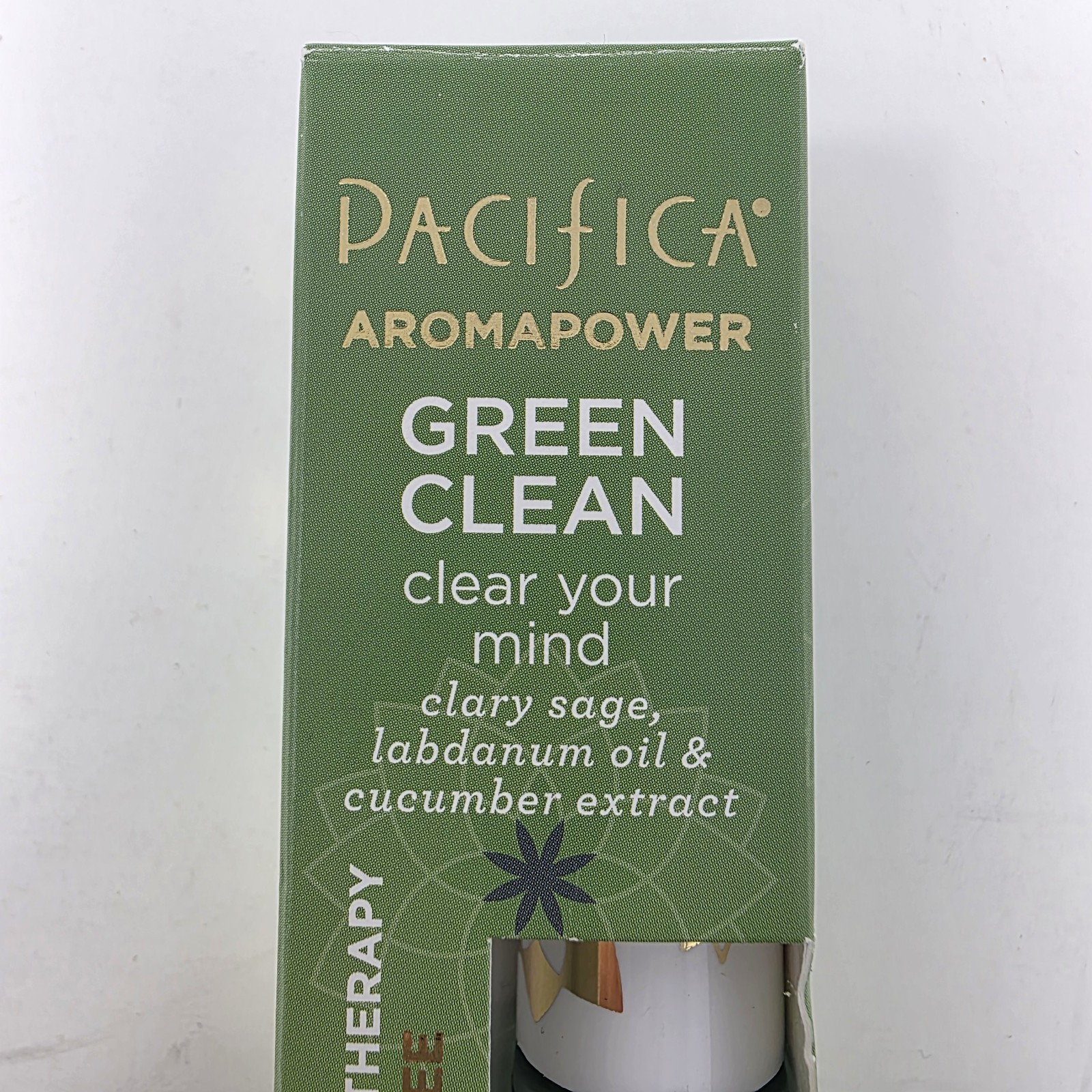 Pacifica Aromapower Green Clean Clear Your Mind Aromatherapy Rollerball New