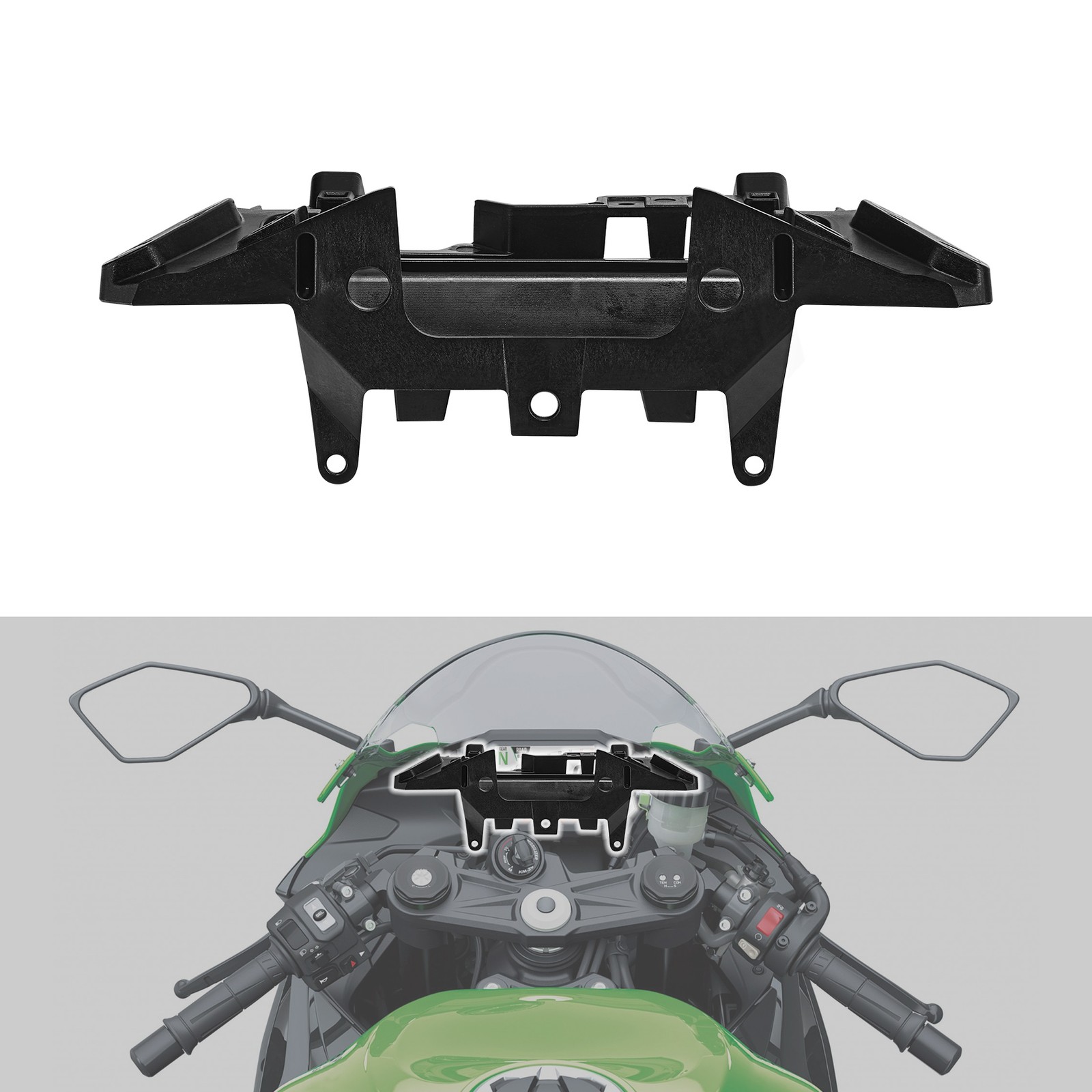 Fairing Gauge Stay Base Bracket Fit for Kawasaki Ninja ZX-6R ZX6R ABS 2024-2025
