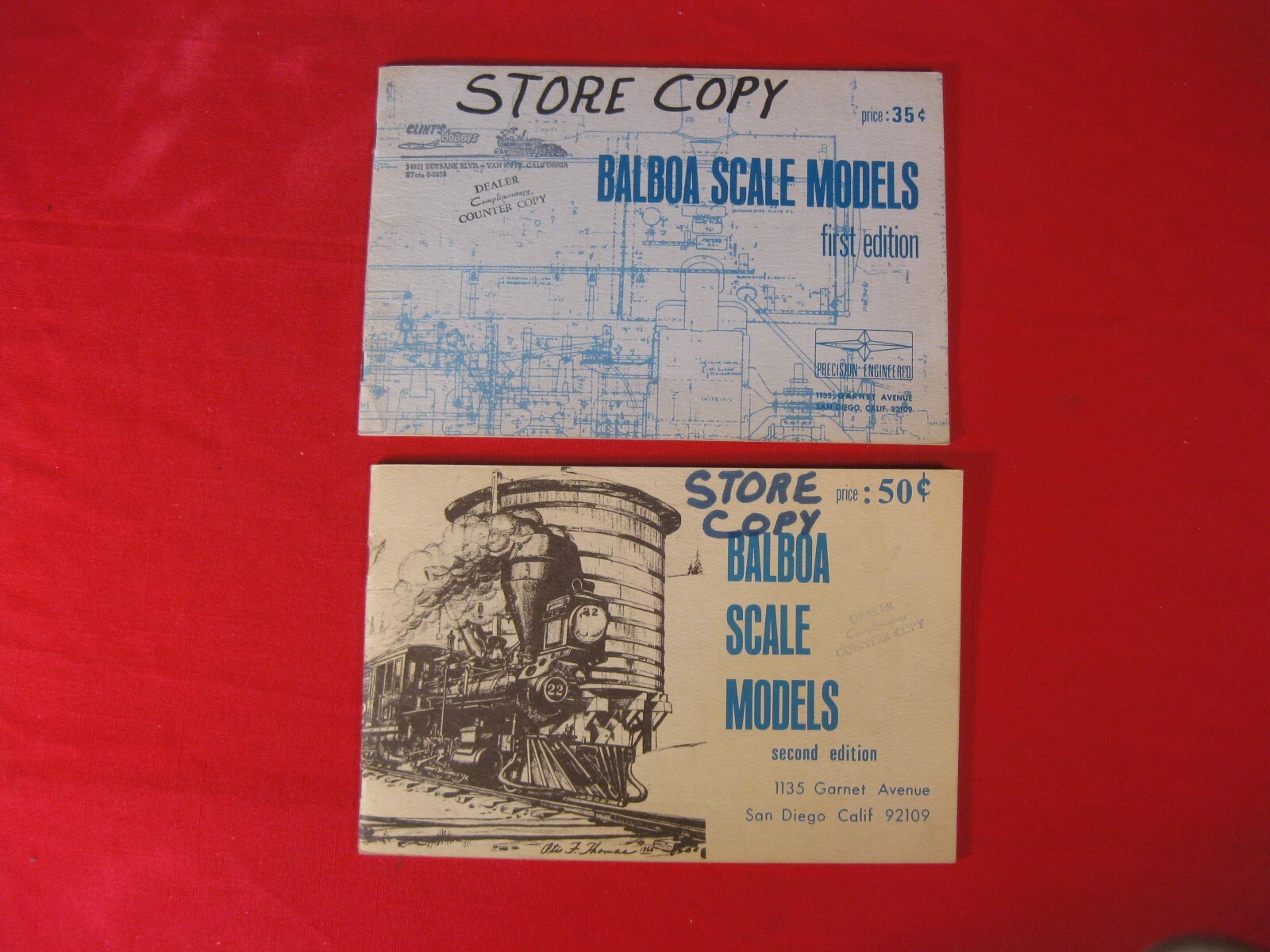 BALBOA SCALE MODELS CATALOG FIRST AND SECOND EDITIONS