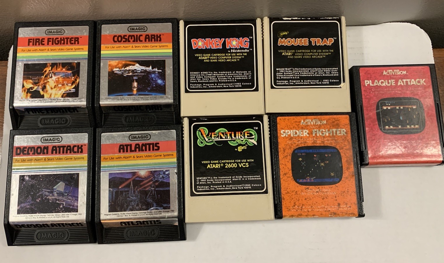 Coleco Gemini System | Console & Cords | 2 Controllers | 9 Games | Tested (Read)