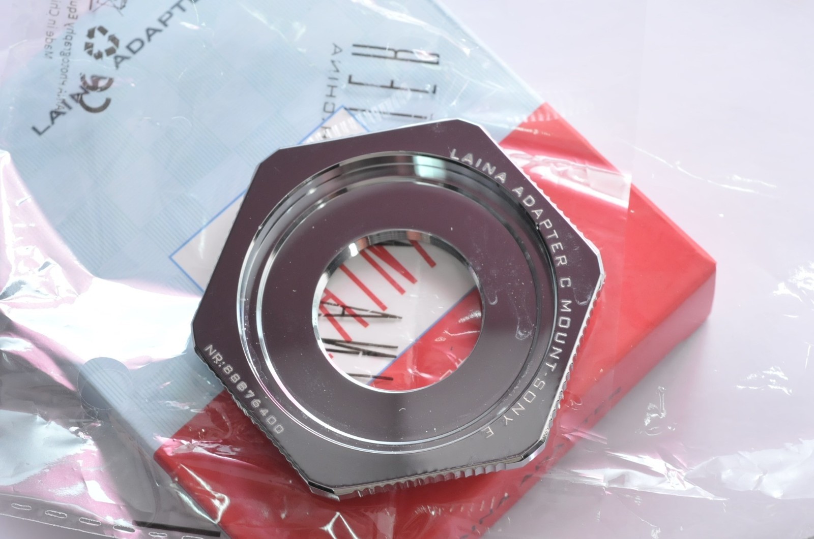 Solid Heavy Metal C-NEX Square Lens Adapter for CCTV Lens to Sony E