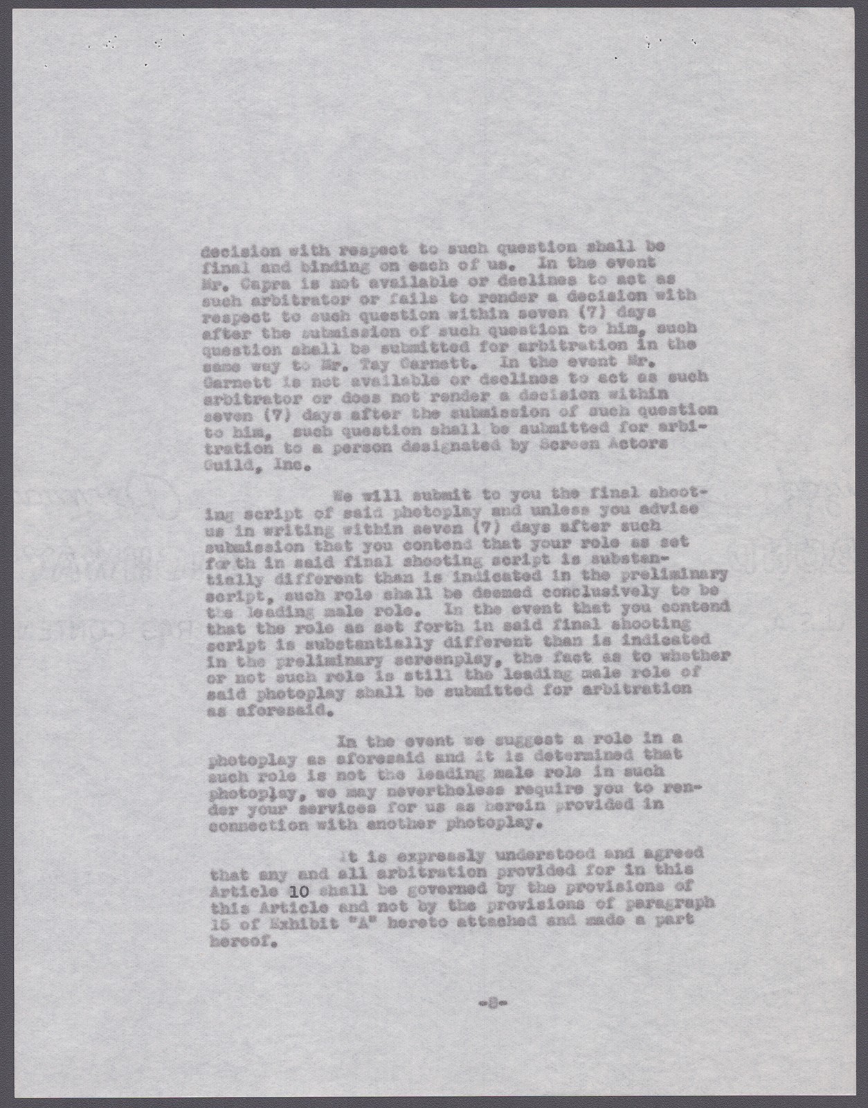 LOUIS HAYWARD - CONTRACT SIGNED 08/25/1941