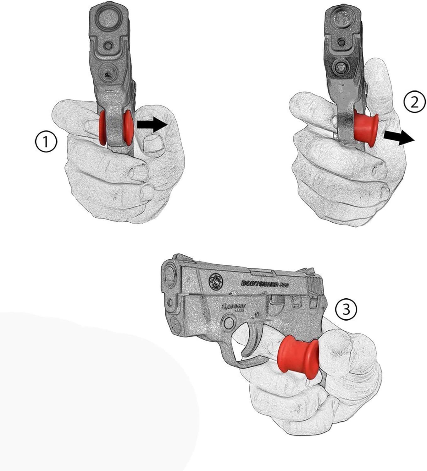 Garrison Grip Adjustable Micro Trigger Stop Holster Fits Kahr P380 ACP380 ONLY