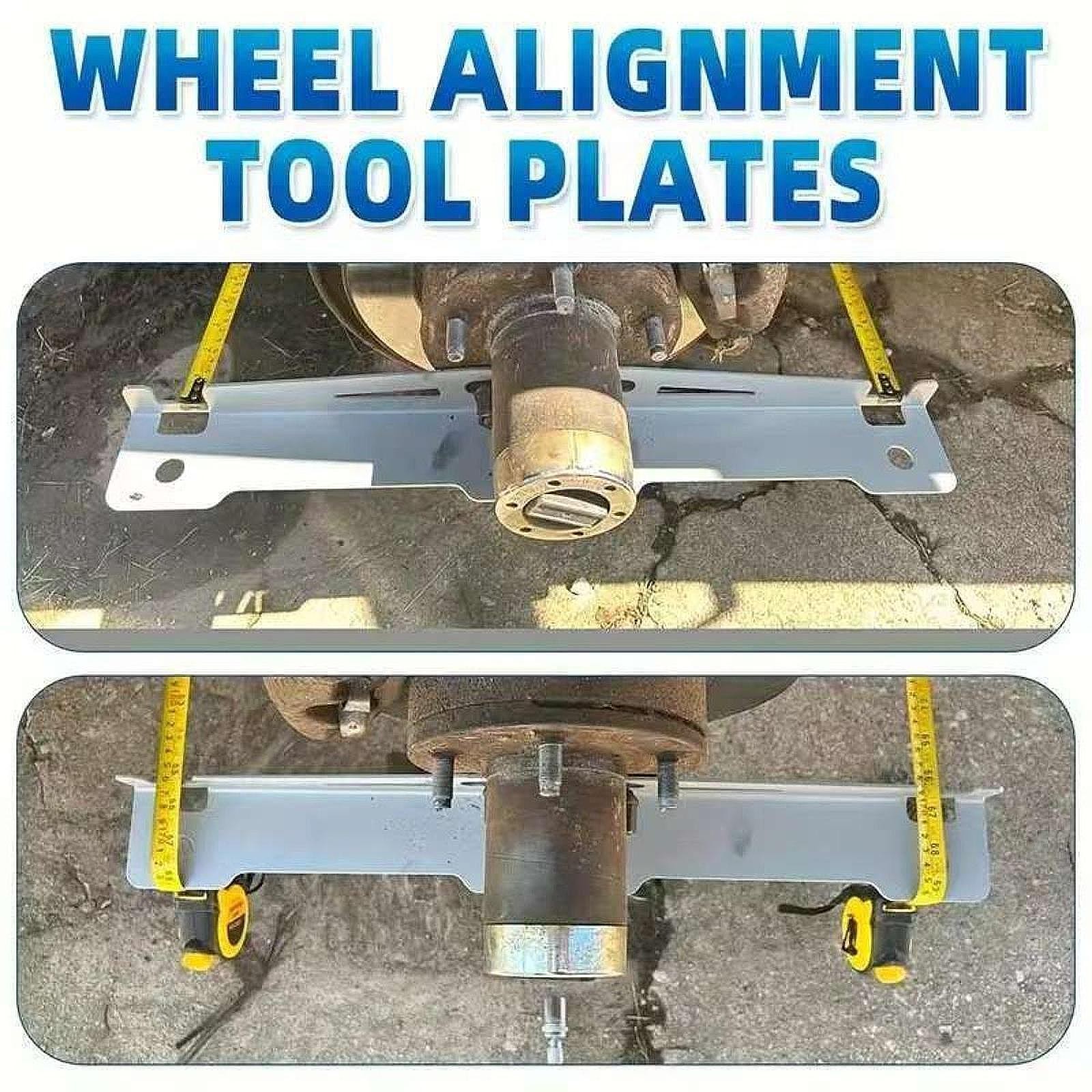2x Generic Toe Alignment Tool Plates with Hanging Holes Sturdy Easy Wall Mounted