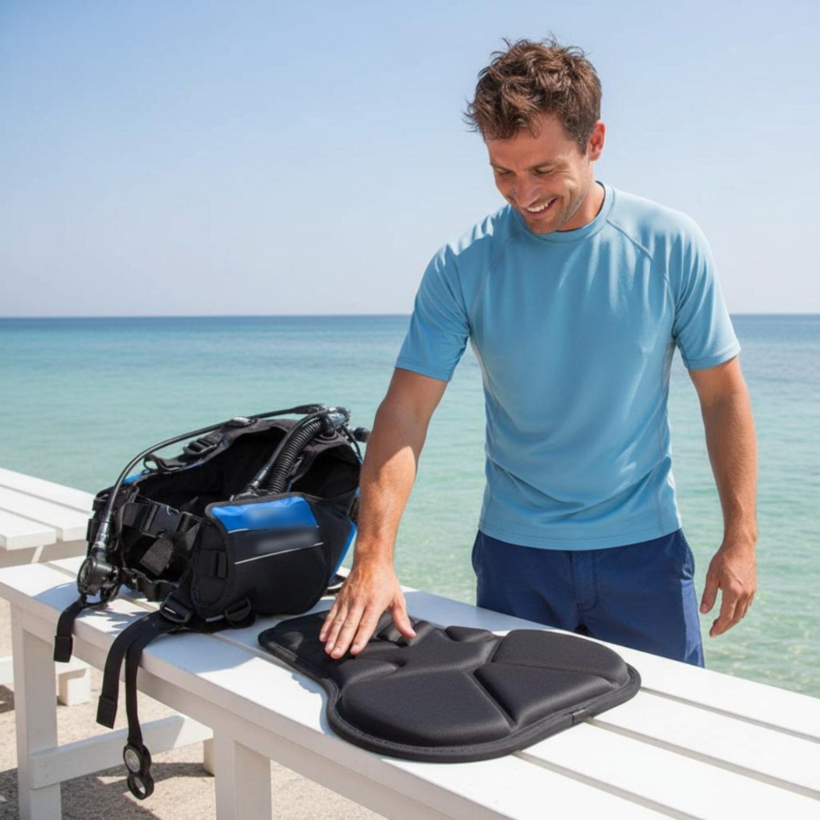 BCD Dorsal Pad Comfortable Underwater Gear Lightweight