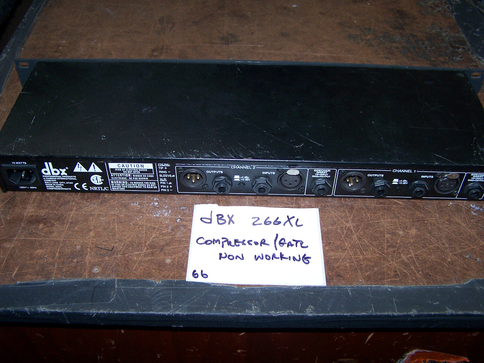 dbx 266xl Compressor Gate Rack Effects - Not Working - Fix/Use for Parts