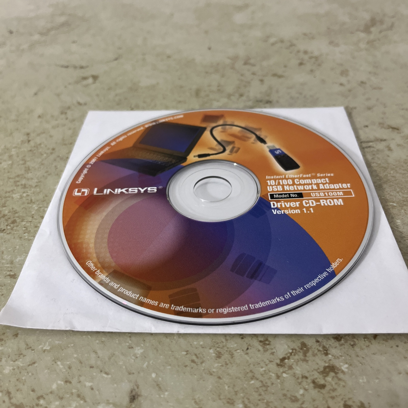 Linksys 10/100 Compact USB Network USB100M Drivers CD Only