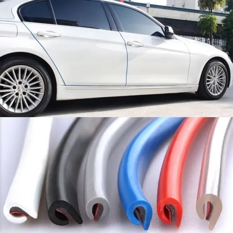 5M Car-Door Edge Guard Protector U-Type Rubber Trim Scratch Protection Moulding