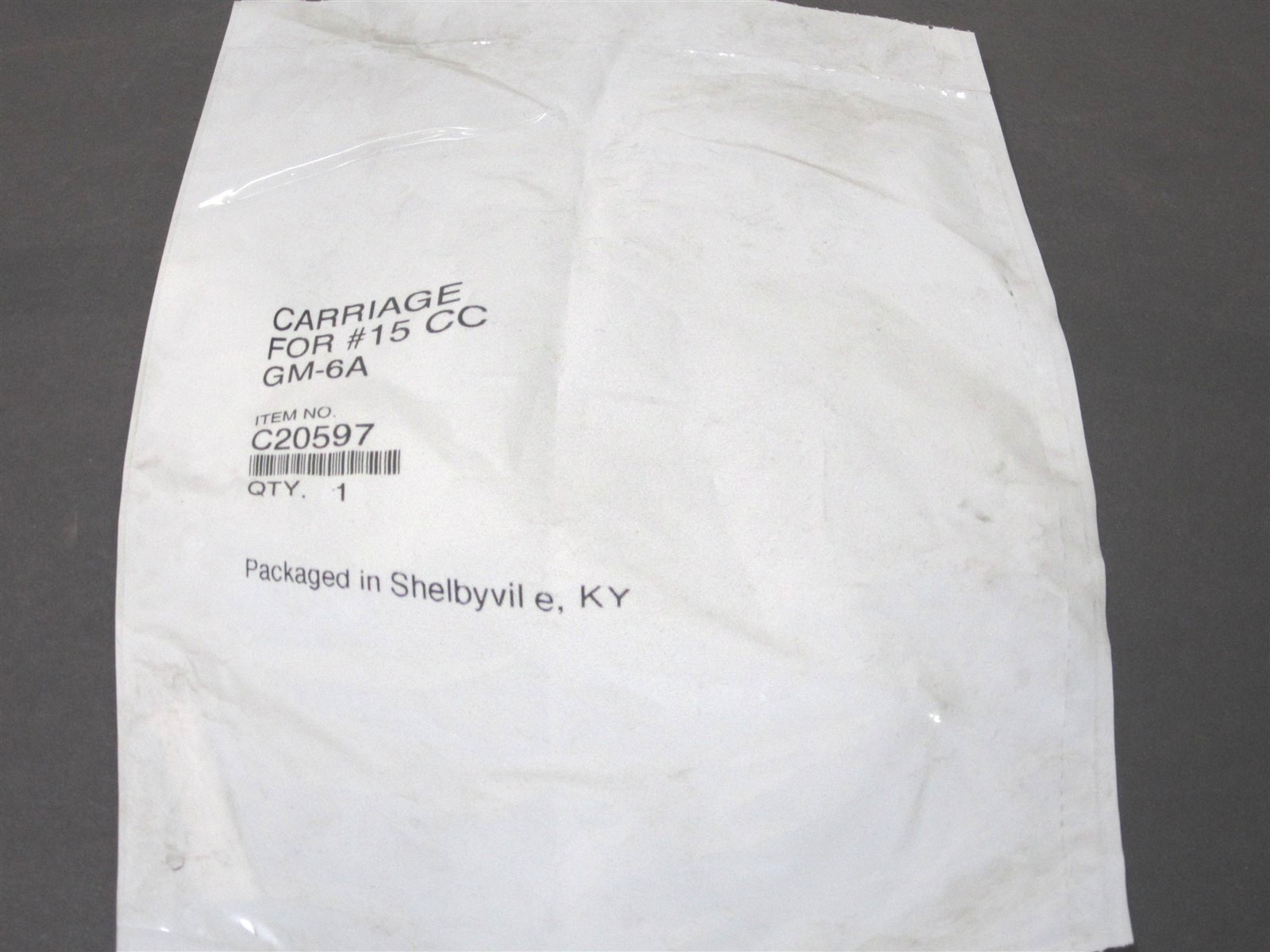 CURTIS Key Cutter Carriage GM-6A For Model 15 Brand New