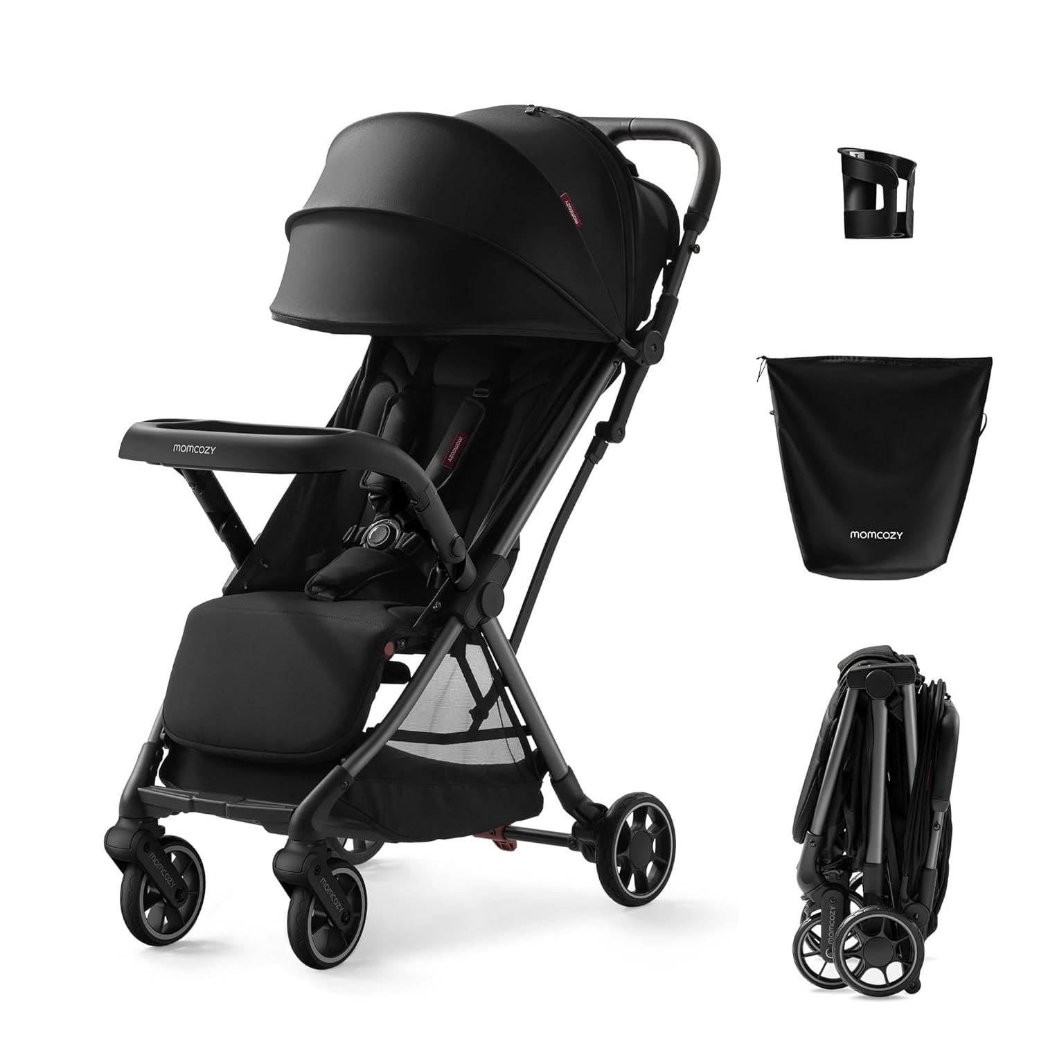 Clickgo Lightweight Stroller, Compact Travel Stroller for Airplane with One-Clic
