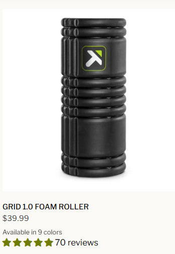 Trigger Point Performance TPT-GRDBW The Grid Black Foam Roller - Black