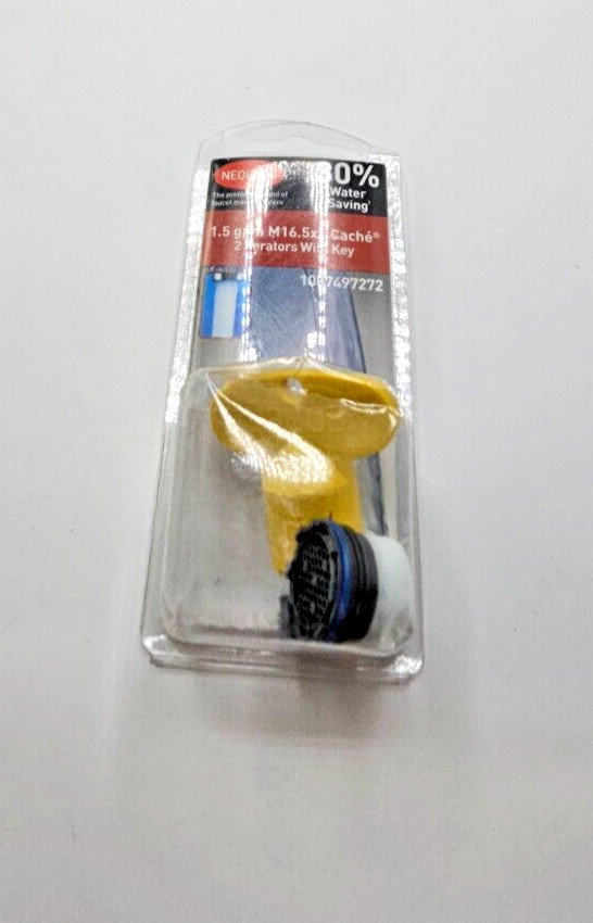 (QTY 6) Neoperl Cache Water Saving Aerator with Key Gray 16.5" x 1" 1007497272