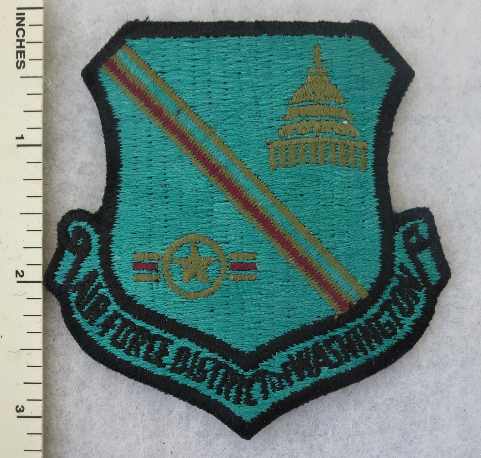 US AIR FORCE DISTRICT of WASHINGTON PATCH Subdued USAF Vintage ORIGINAL