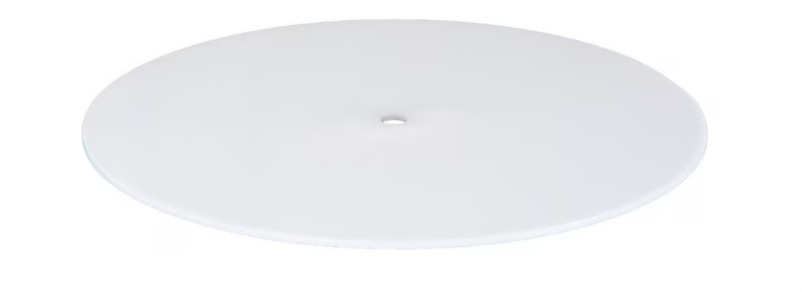 Frosted Glass Light Fixture Diffuser, 11-7/16" OD With 7/16" ID Mounting Hole