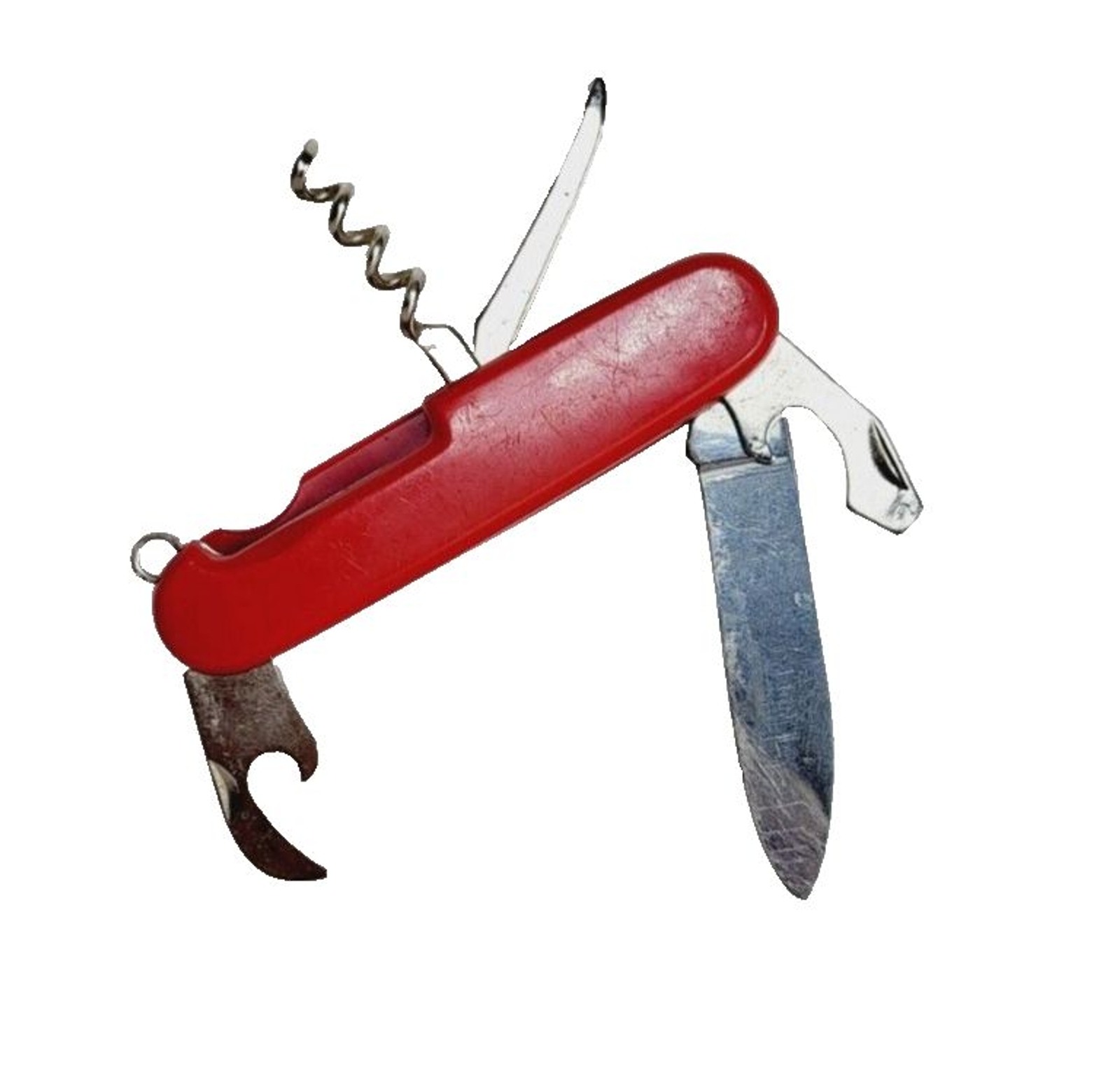 Vintage Made in Italy Red Multi-Tool Outdoor Camping Backpacking Pocketknife