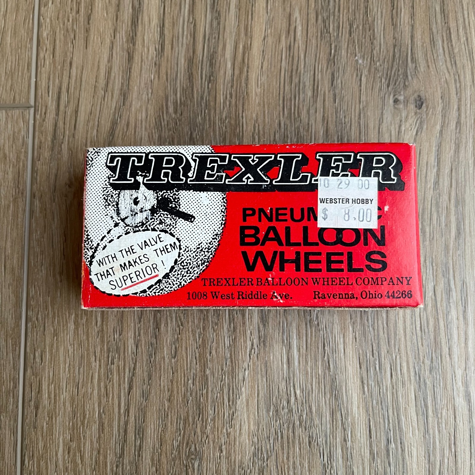 New Trexler #1 Pneumatic Balloon Wheels One Pair NOS