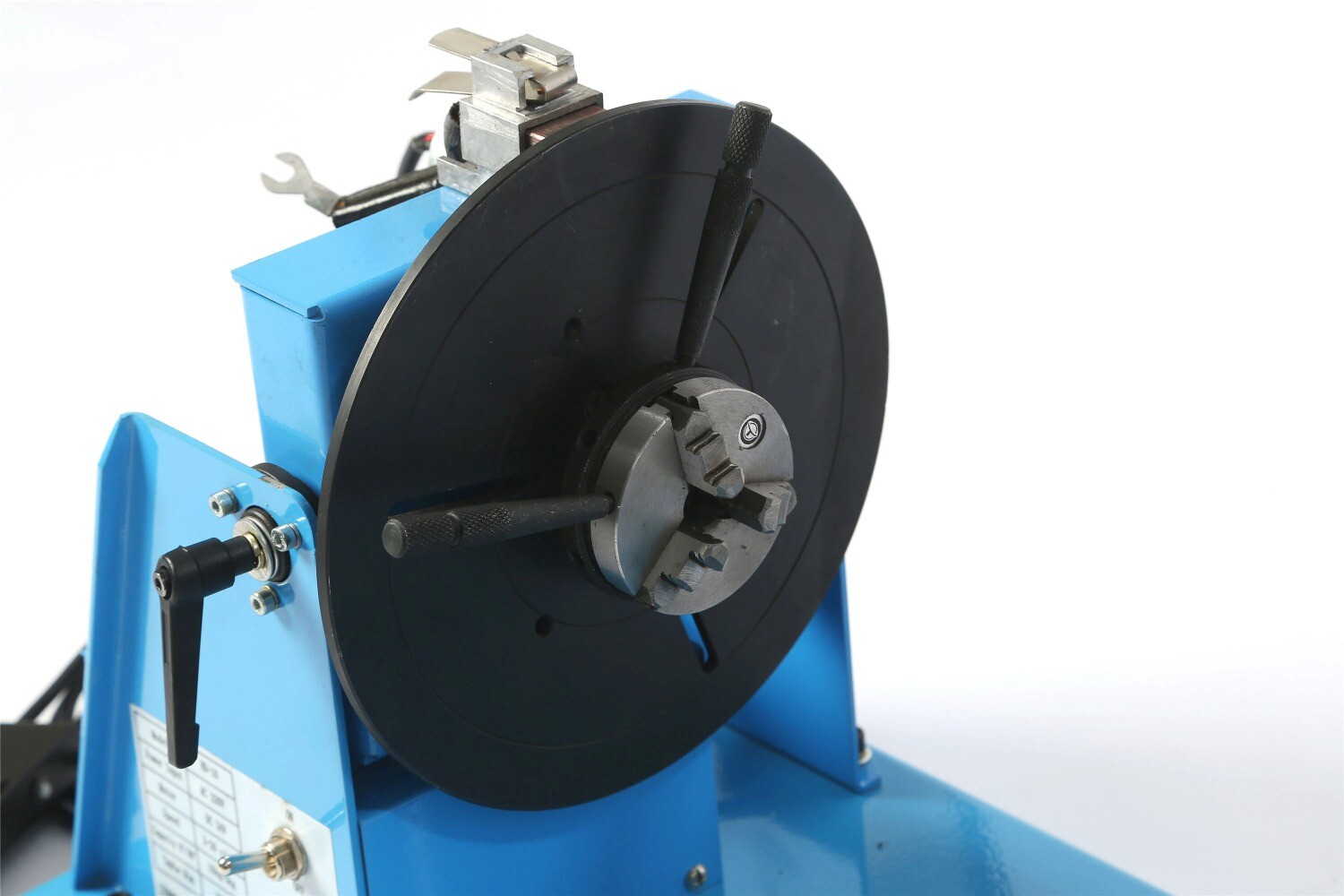10KG Small Welding Positioner Combined With Automatic Turntable + 65mm Chuck