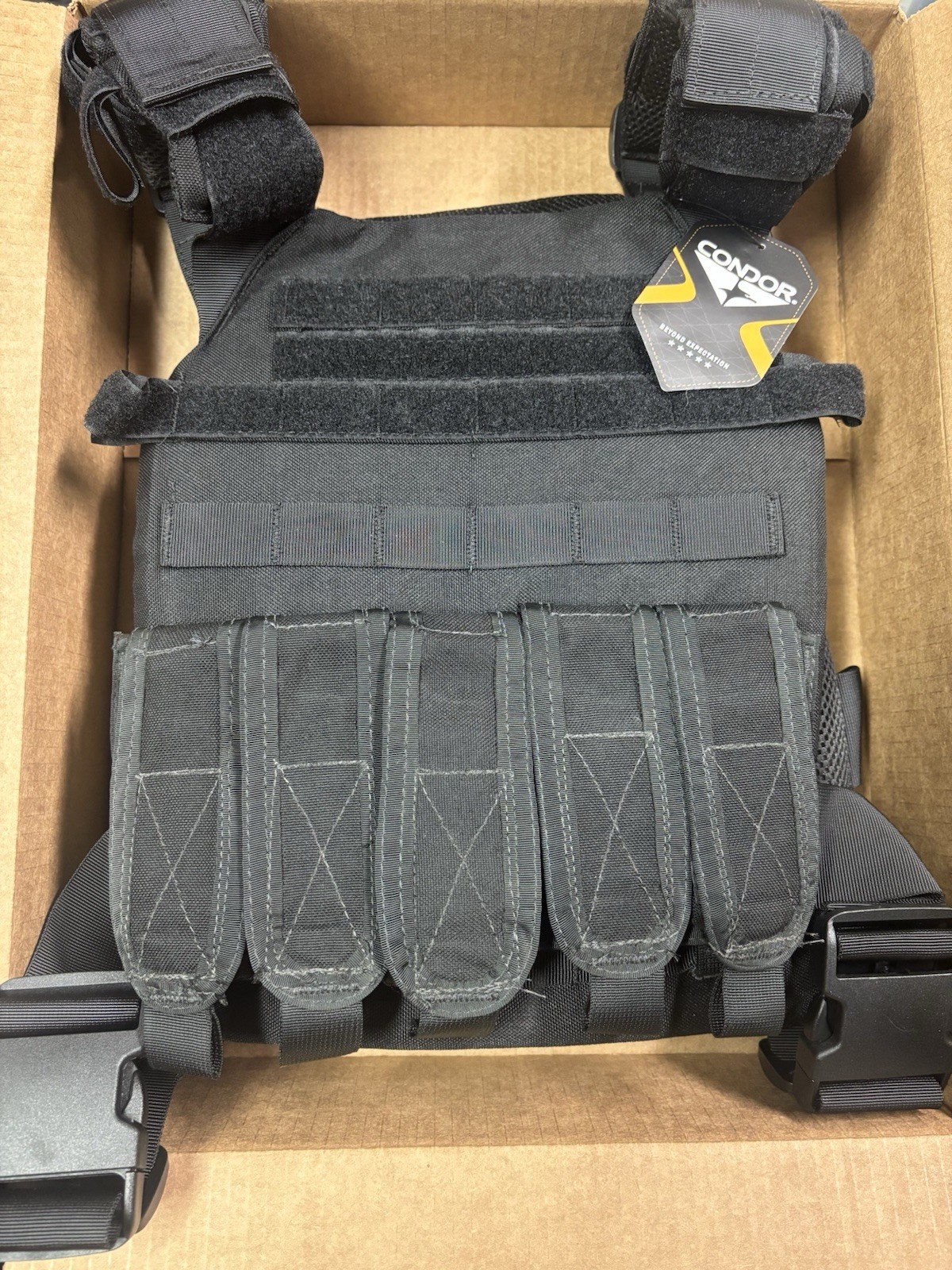 Condor Plate Carrier w/ Level IV Second Chance Ceramic Plates & Magazine Pouches