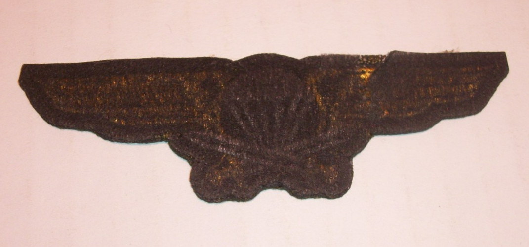 FINLAND ARMY PARACHUTIST 3rd CLASS JUMP WINGS WHITE & BRONZE PATCH