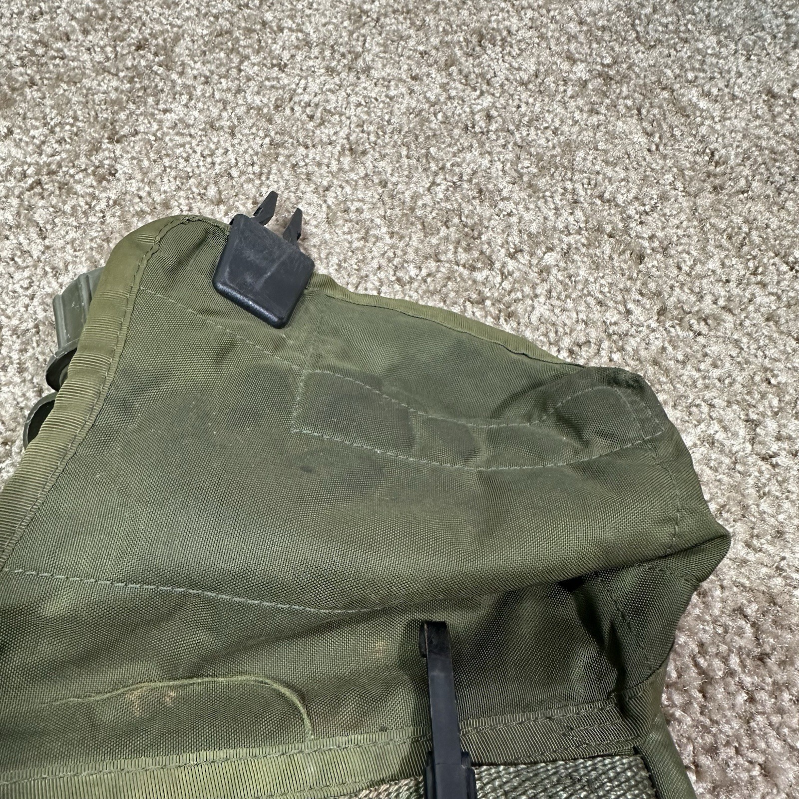 Vietnam War 2 Quart Collapsible US Canteen Hedwin Green w/ Strap