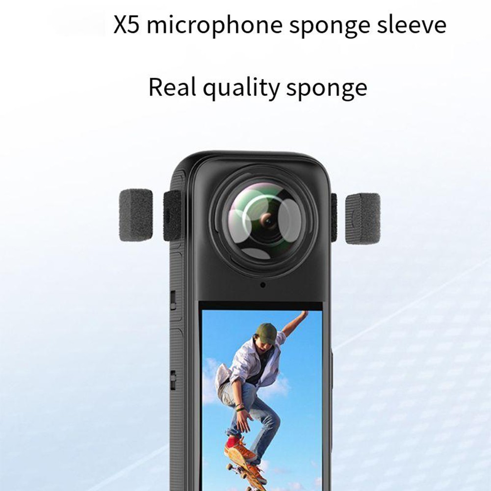 Microphone Wind Muff for Creators For Insta360 X5 X4 X3 Improve Audio Capture