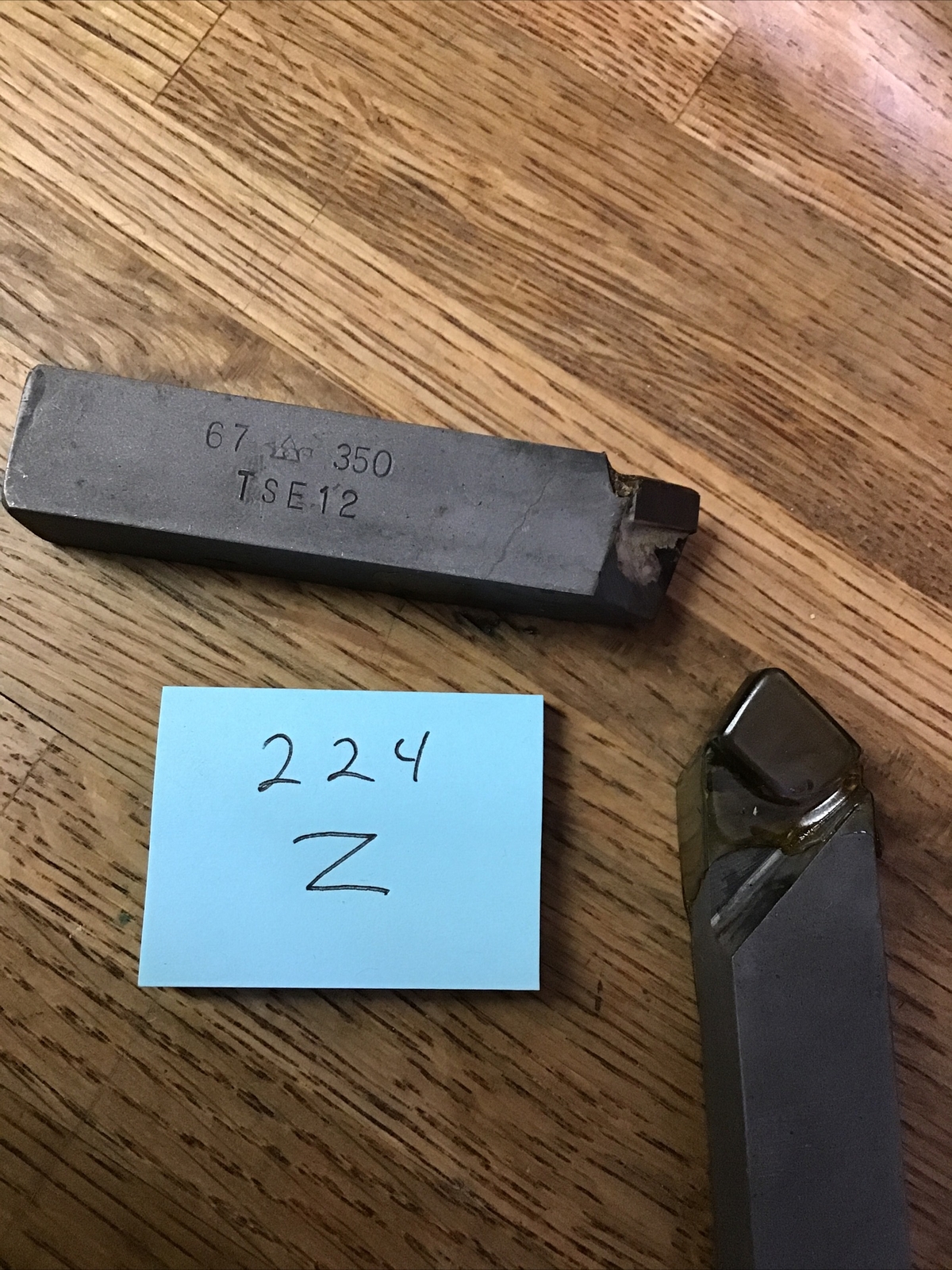 (1) CARBOLOY carbide tipped tool bit 3/4" square   shank  3.5" OAL  TSE12