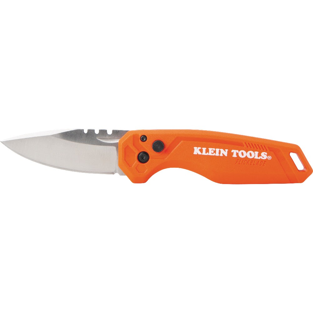 Klein Tools 44320 FLICKBLADE Folding Pocket Knife Button Lock 2.9in
