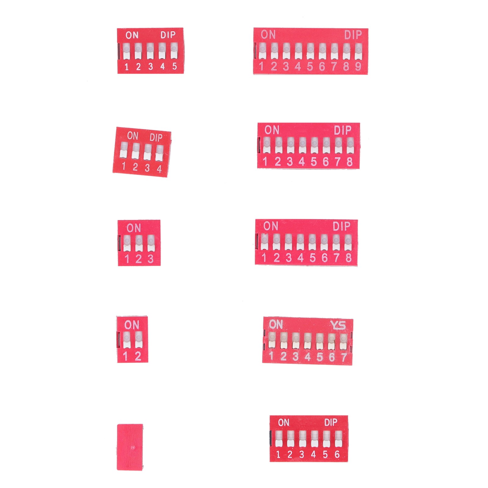 45Pcs Dip Switch Assorted Kit Durable Toggle Switch For Circuit Breadboards Hot