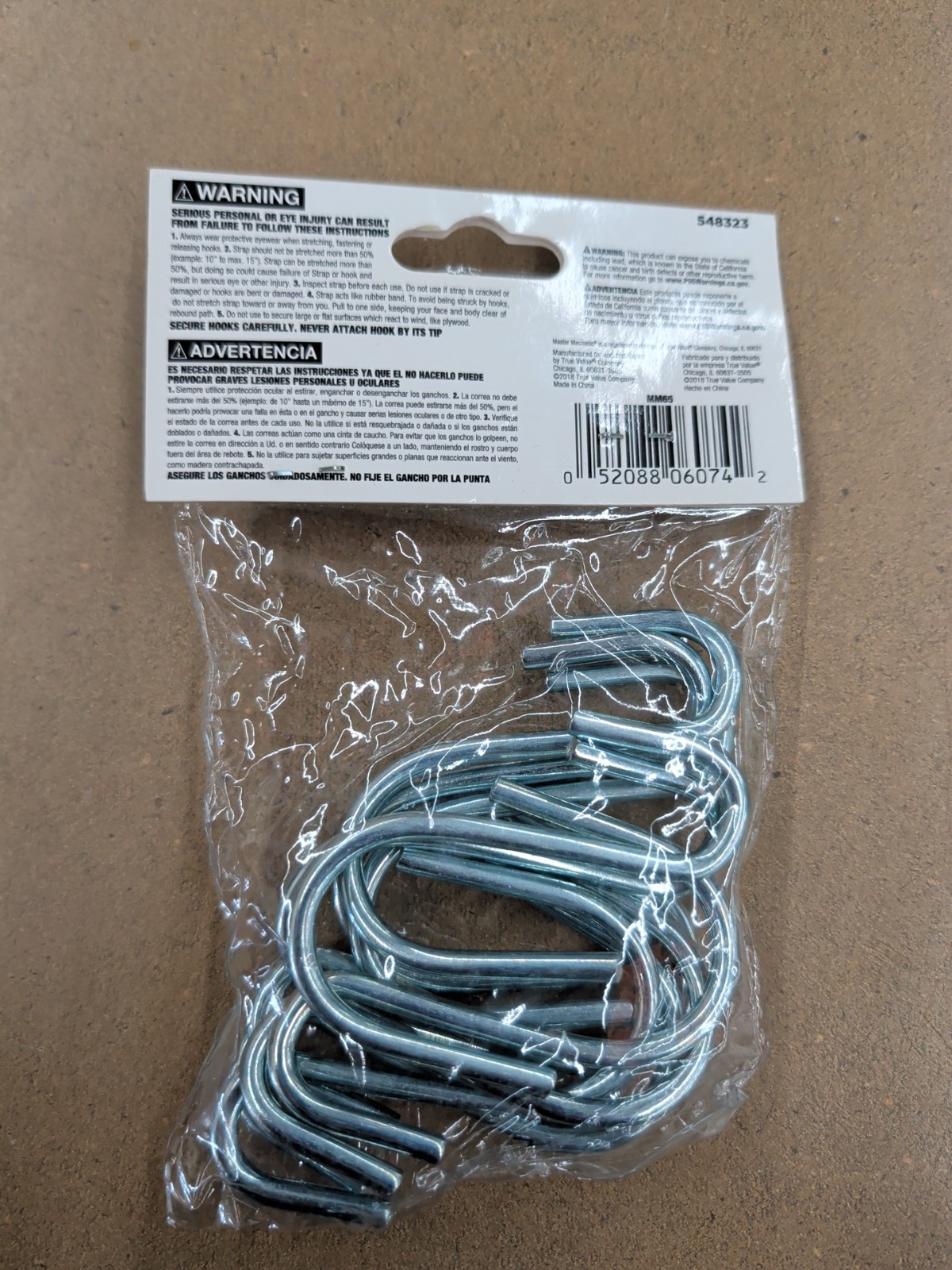 MASTER MECHANIC 10 PACK RUBBER STRAP REPLACEMENT S HOOKS - 548323