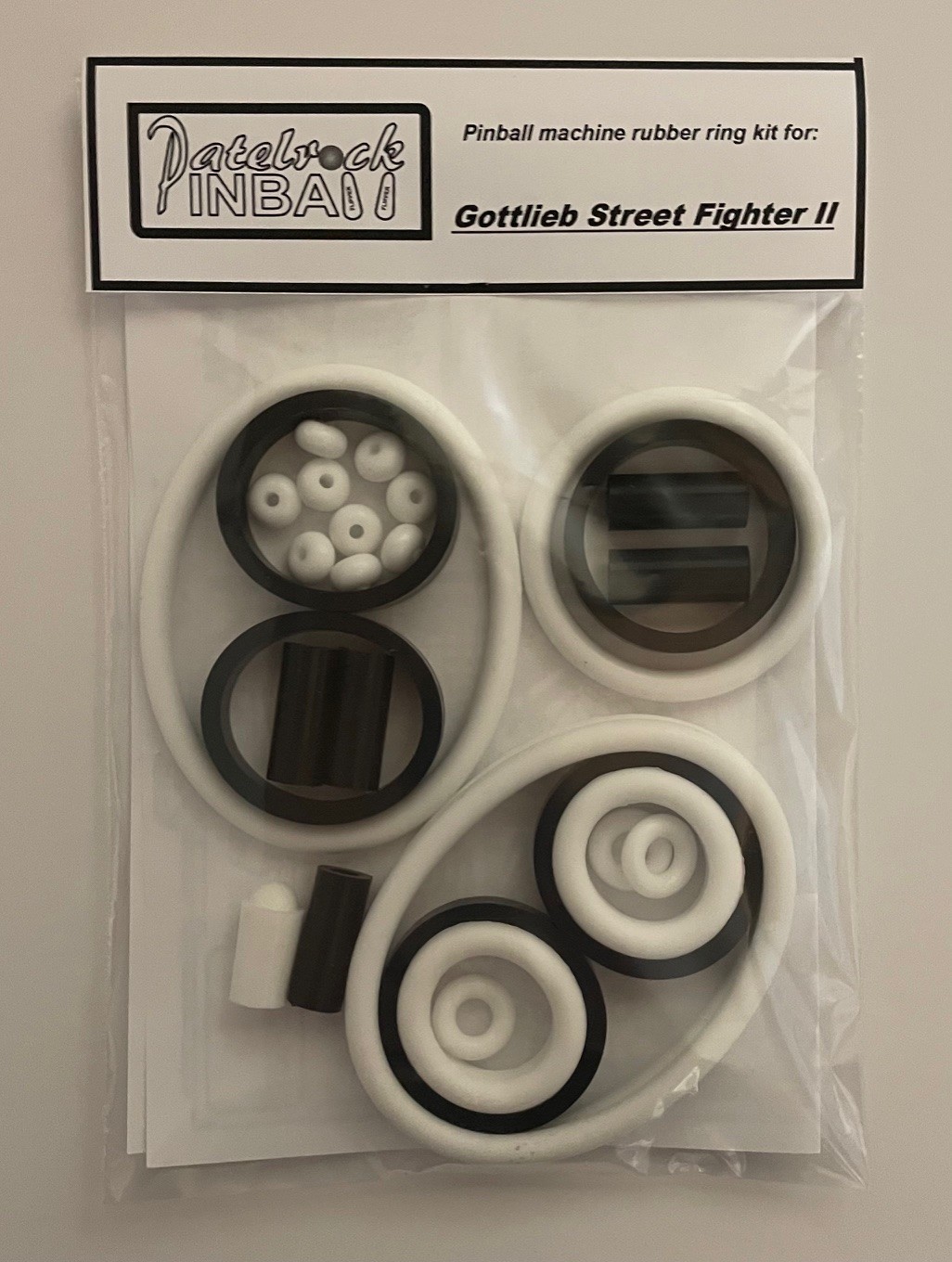 1993 Gottlieb / Premier Street Fighter II Pinball Machine Rubber Ring Kit