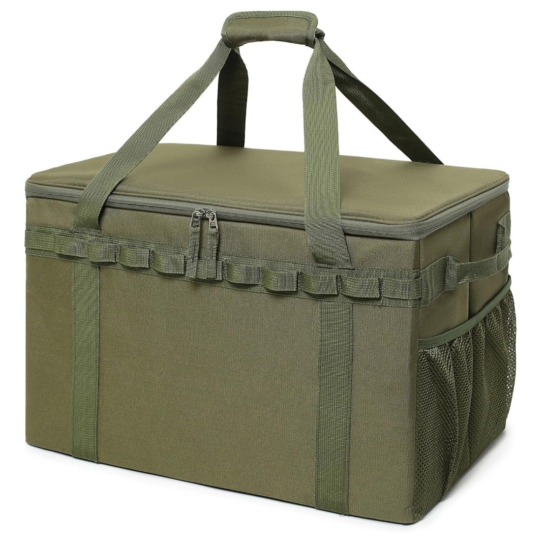 Tactical Camping Storage Bag 46L Utility Tote Trunk Organizer Green NOB