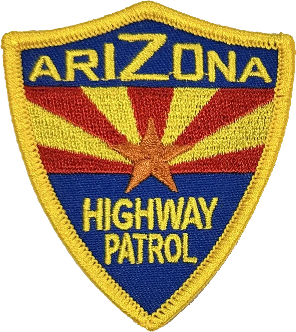 ARIZONA HIGHWAY PATROL SHOULDER PATCH: Hat Patch, Size Small