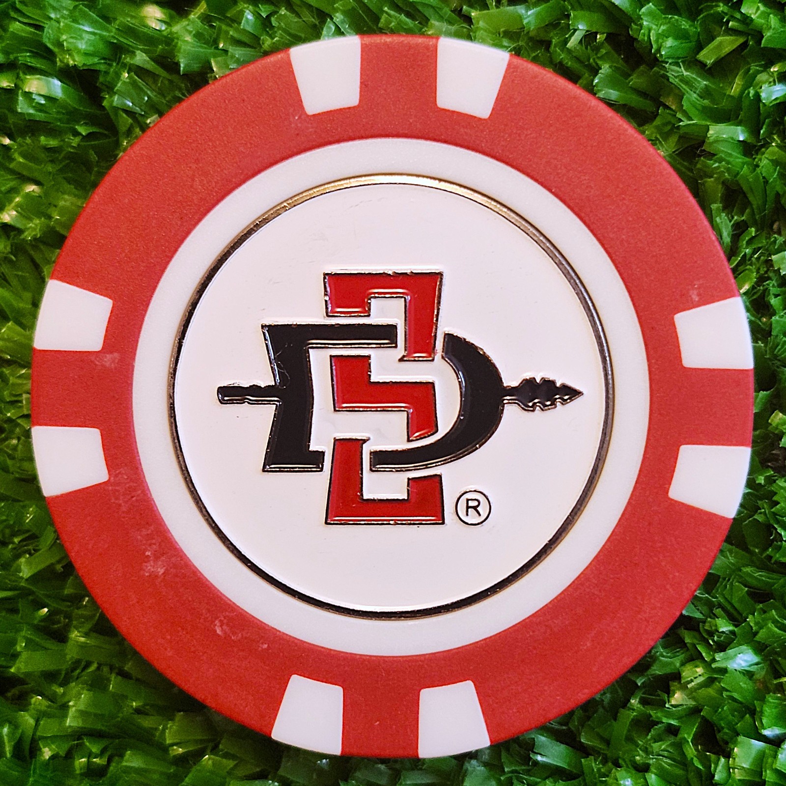 San Diego State Aztecs Golf Ball Marker Magnetic Poker Chip New