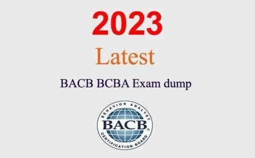 BACB BCBA dump GUARANTEED (1 month update)