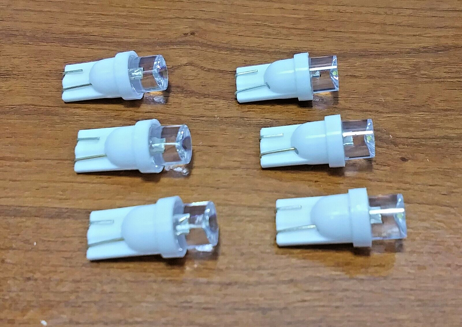 6 Super Bright BBT Marine Grade 12 volt White LED Concave T10 Light Bulbs