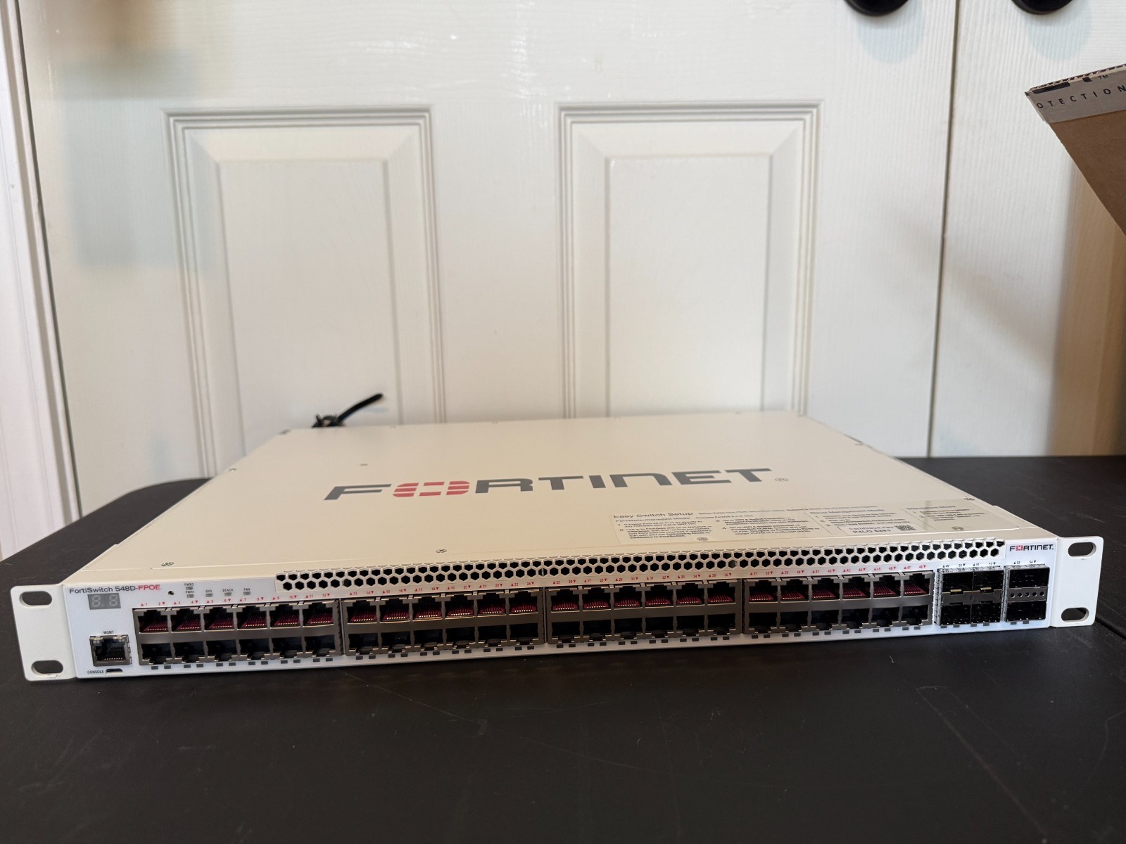 Fortinet FortiSwitch 548D-FPOE 48-Port Gigabit PoE+ Managed Switch | Factory Res