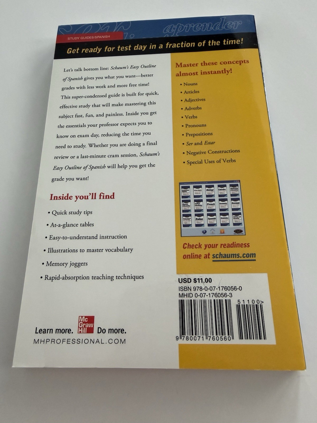 Schaum's Easy Outline Of Spanish, Second Edition—EUC