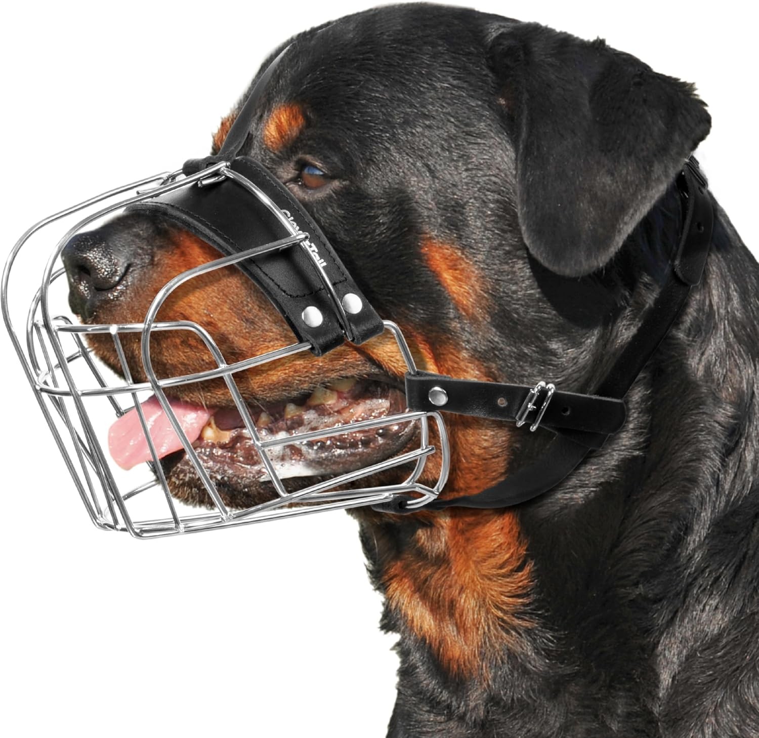 XL Metal Dog Muzzle Heavy Duty Basket for Rottweiler Cane Corso Mastiff