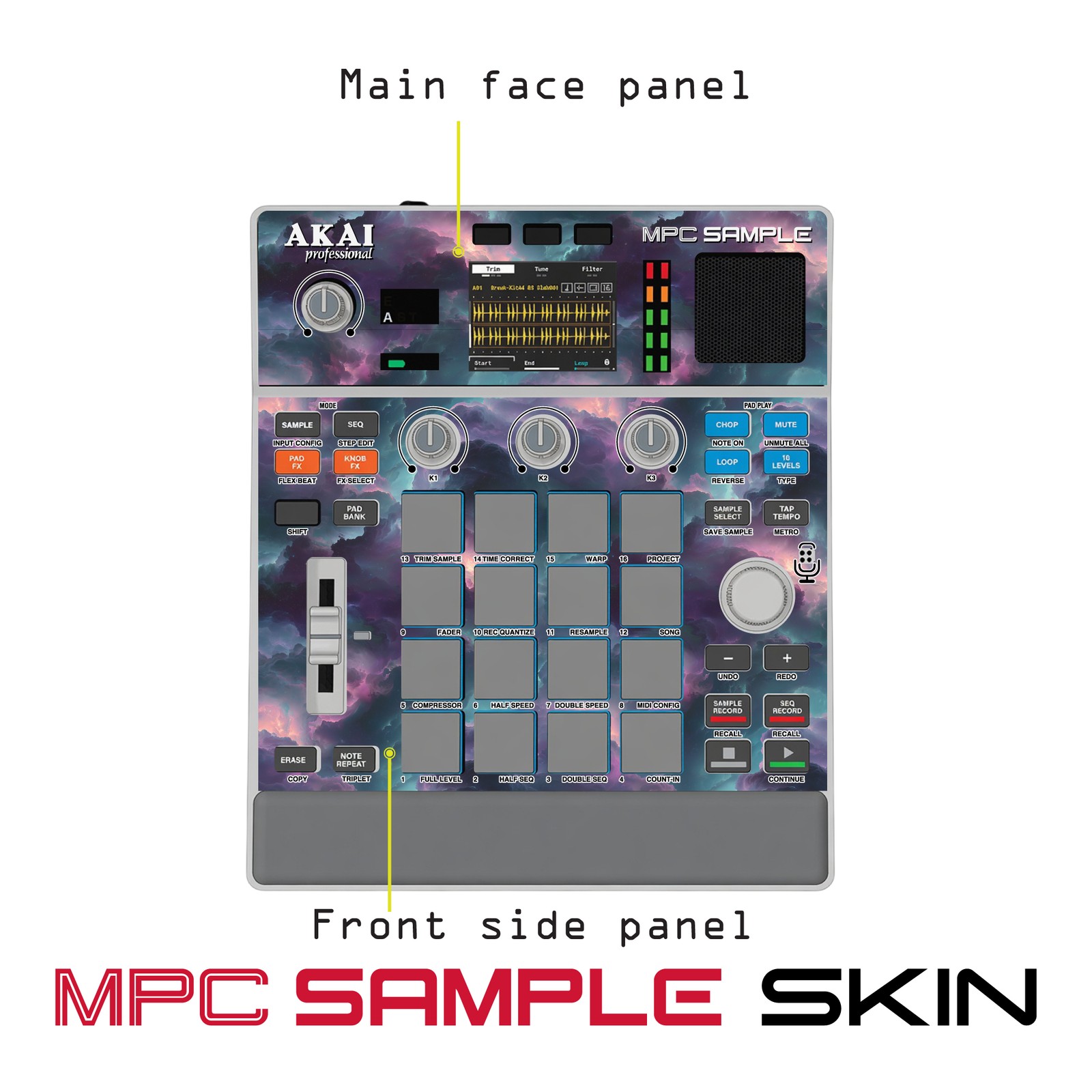 Akai MPC Sample Skin / Storm Cloud Pulse