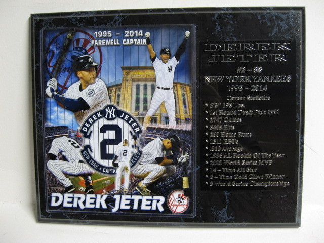 Derek Jeter New York Yankees plaque - New Lower Pricing!!