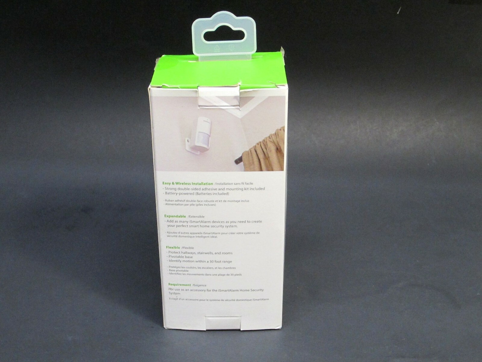 iSmartAlarm Wireless Security Motion Sensor Alarm 30ft Range 90° White Cube One