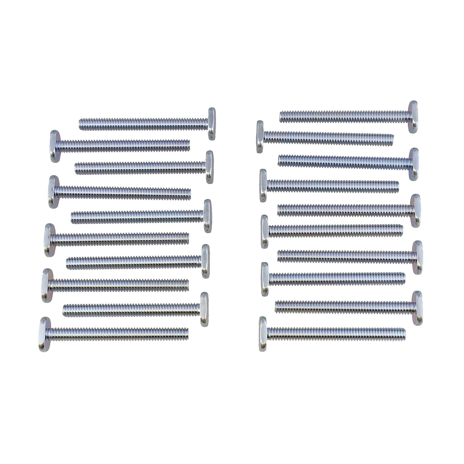 DCT Tee Bolt Set – 20 Pack 2-1/2In T Bolts for Woodworking, T Track Bolts Jig
