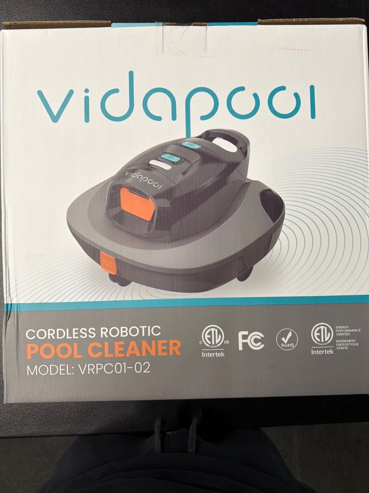 Vidapool Cordless Robotic Pool Cleaner 90-Min Runtime Compact Design IPX8 Waterp