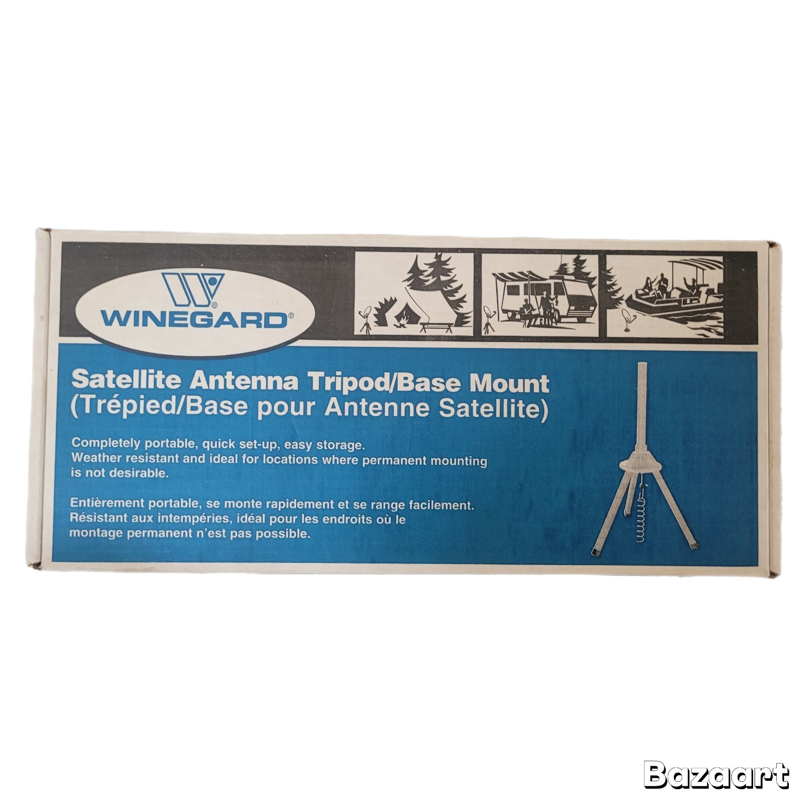 Satellite Antenna Tripod/Base CAMPER/ RV WINEGARD TR2000 NEW
