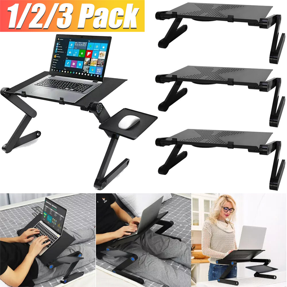 360° Adjustable Laptop Table Stand Lap Sofa Bed Tray Foldable PC Notebook Desk