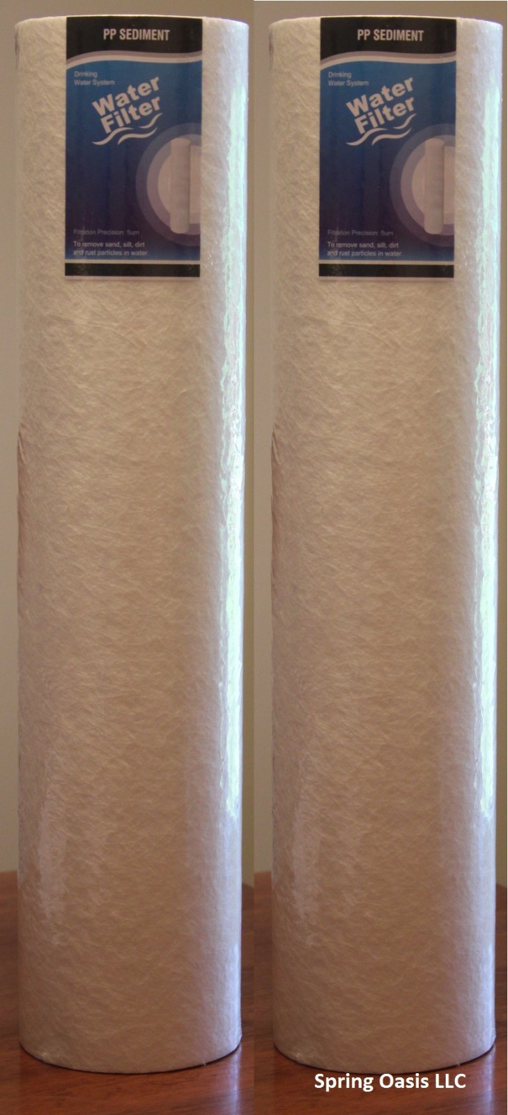 Two Big Blue 20" x 4.5" PP Sediment Filter (1 micron)