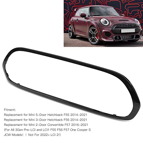 Front Grille Grill Frame Surround 51137449207 Gloss Black Replacement for