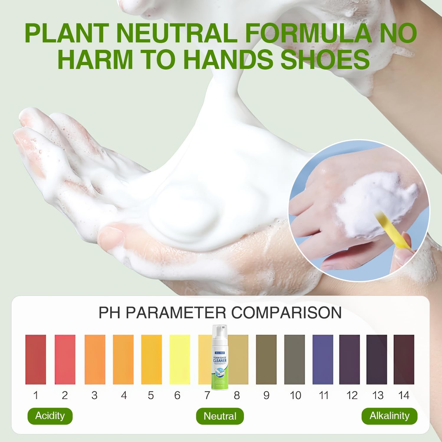 Shoe Cleaner Kit 6.76 Oz with Brush Towel for White Sneakers