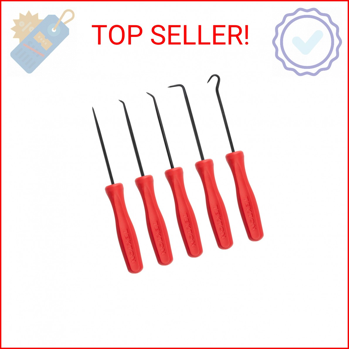TEKTON Pointed Pick and Hook Set (5-Piece) | PNH90102 | Made in USA