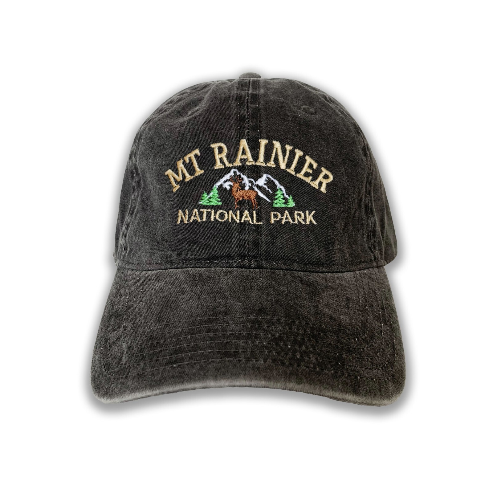 Mt Rainier National Park Embroidered Cap hat baseball hat camping hat mountain